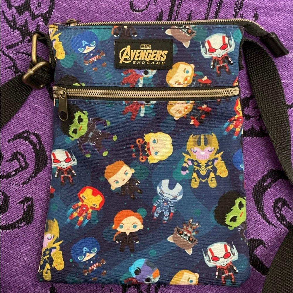 Marvel Avengers Endgame Character Crossbody Bag - Blue and Black